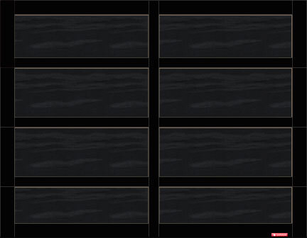 Porte de garage Cambridge CL, 9’ x 7’, porte et moulures Noir