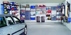 Vue intérieur d'un garage